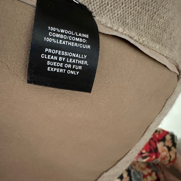 Lafayette 148 New York Vest Tan Cream Suede & Wool Vest Originally $448 - Picture 6 of 7